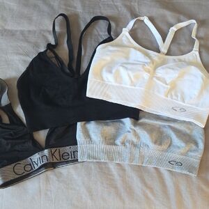 Calvin Klein Sports Bras - Black, White, Gray